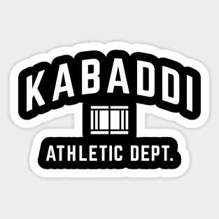 Kabaddi Athletic Department Sticker